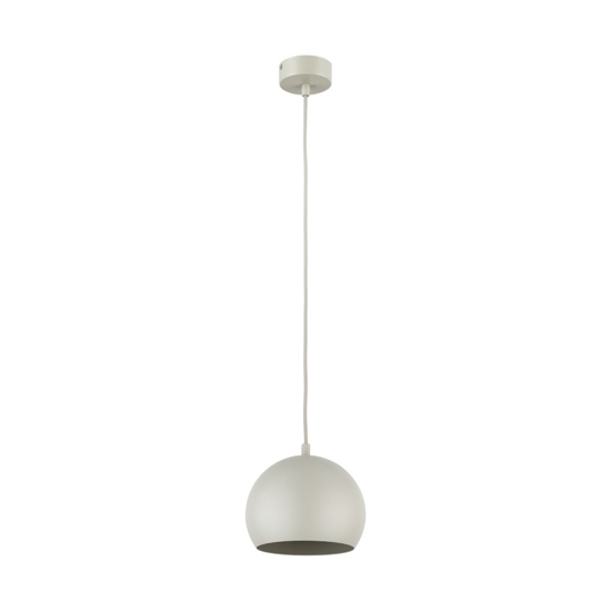 Lampadario per tavolo da cucina beige a cupola